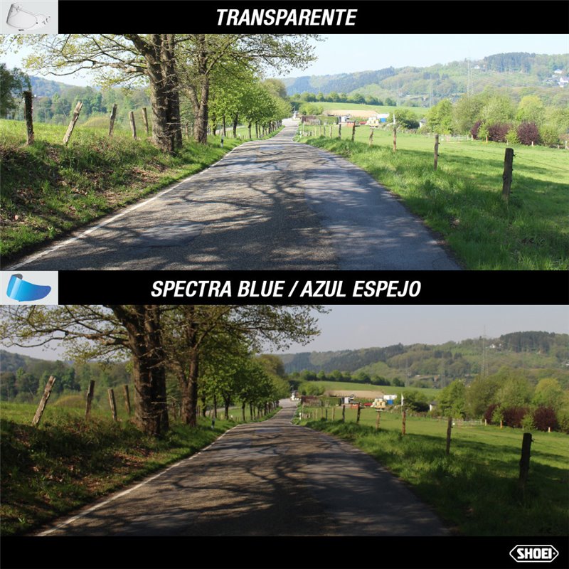 RECAMBIO SHOEI PANTALLA CNS-1 AZUL ESPEJO