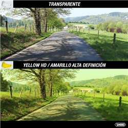 RECAMBIO SHOEI VISOR SOLAR QSV-1 AMARILLO ALTA DEFINICIÓN