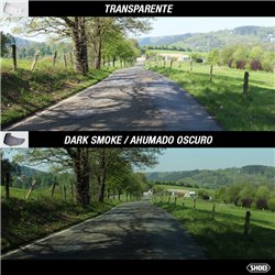 RECAMBIO SHOEI VISOR SOLAR QSV-2 AHUMADO OSCURO
