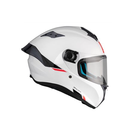 CASCO MT FF106B TARGO S SOLID A0 BLANCO PERLA BRILLO