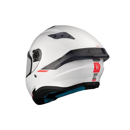 CASCO MT FF106B TARGO S SOLID A0 BLANCO PERLA BRILLO