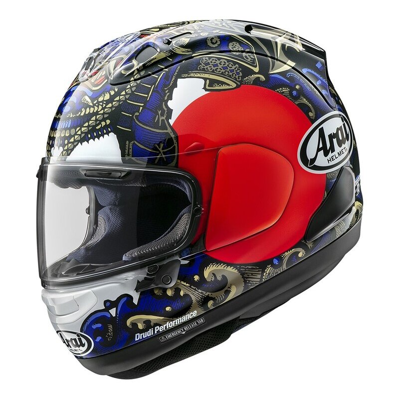 CASCO ARAI RX-7V EVO SAMURAI - MULTICOLOR