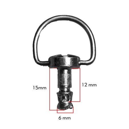 KIT TORNILLO RAPIDO CON ANILLO M6X12MM GRAPA DE CLIP