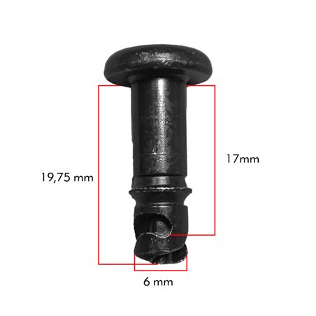 TORNILLO RAPIDO M6X17MM CABEZA PLANA