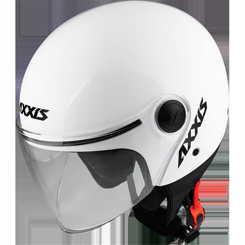 CASCO AXXIS SQUARE S SOLID A0 BLANCO PERLA BRILLO