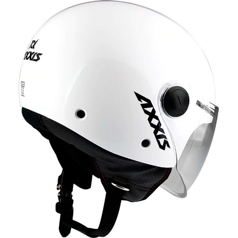 CASCO AXXIS SQUARE S SOLID A0 BLANCO PERLA BRILLO