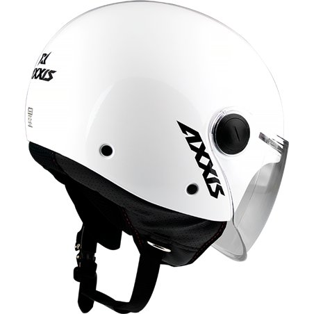 CASCO AXXIS SQUARE S SOLID A0 BLANCO PERLA BRILLO