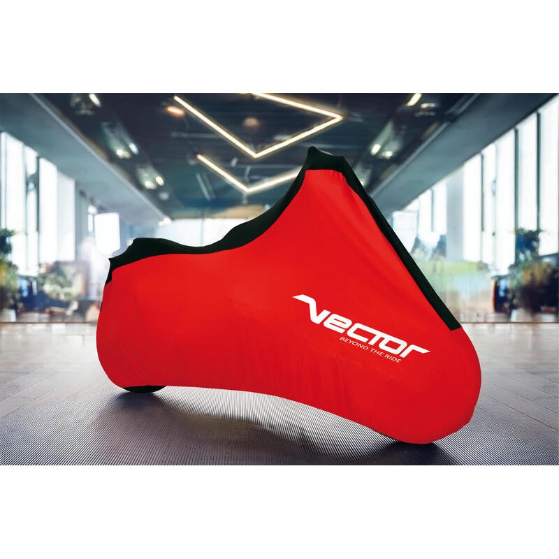 Funda Moto Interior VECTOR Stretch para moto/scooter - Rojo - XL