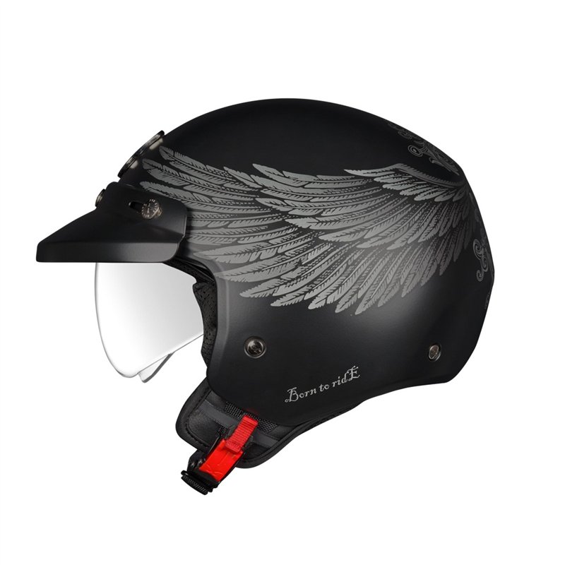 CASCO NEXX Y.10 EAGLE RIDER NEGRO GRIS MATE