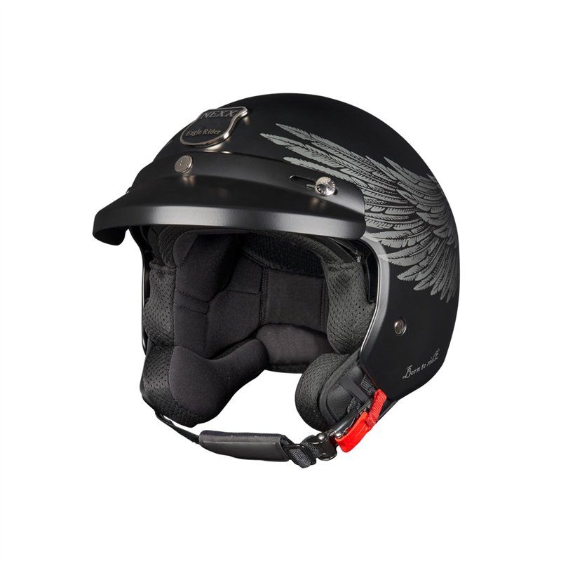 CASCO NEXX Y.10 EAGLE RIDER NEGRO GRIS MATE