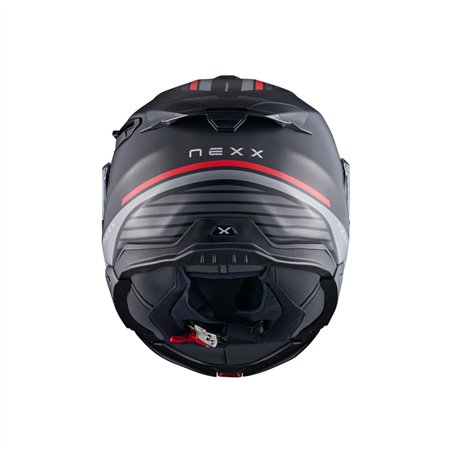 CASCO NEXX X LIFETOUR GLOBE NEGRO ROJO MATE