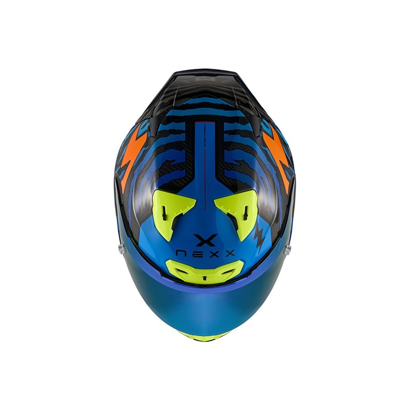 CASCO NEXX X.R3R ZIGER NARANJA AZUL
