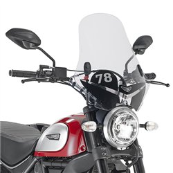 DUCATI Scrambler Icon 800 (15 23) CÚPULA GIVI TRANSPARENTE
