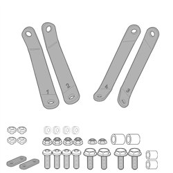PEUGEOT Tweet 50-125-150 (10 22) ANCLAJES CÚPULA GIVI
