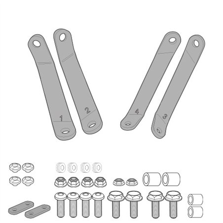 PEUGEOT Tweet 50-125-150 (10 22) ANCLAJES CÚPULA GIVI
