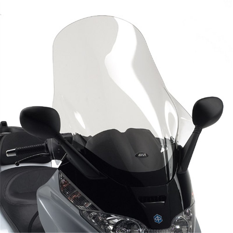 PIAGGIO X-Evo 125-250-400 (07 11) CÚPULA GIVI TRANSPARENTE CON SPOILER