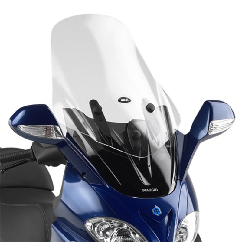 PIAGGIO X9 200-250-500 Evolution (03 08) CÚPULA GIVI TRANSPARENTE CON SPOILER