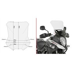 SUZUKI DL 650 V-Strom (17 24) CÚPULA GIVI TRANSPARENTE