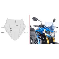 SUZUKI GSX S750 (17 21) CÚPULA GIVI ICE
