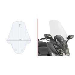 SYM Joymax 300i (12 19) CÚPULA GIVI TRANSPARENTE