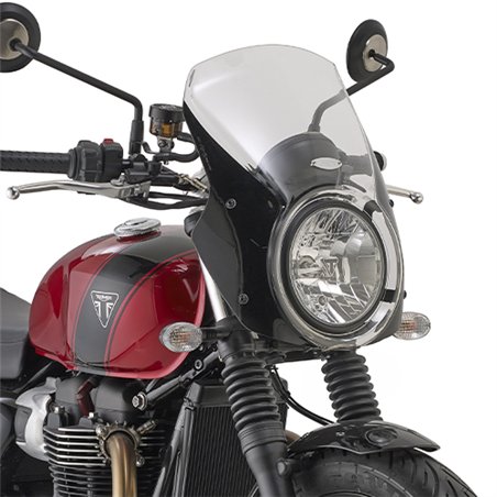 TRIUMPH Speed Twin 1200 (25) CÚPULA GIVI TRANSPARENTE