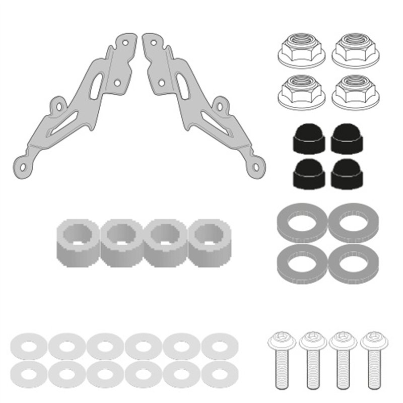 YAMAHA MT 125 (20 25) ANCLAJES CÚPULA GIVI