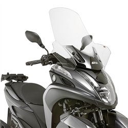 YAMAHA Tricity 125-155 (14 24) CÚPULA GIVI TRANSPARENTE CON SPOILER