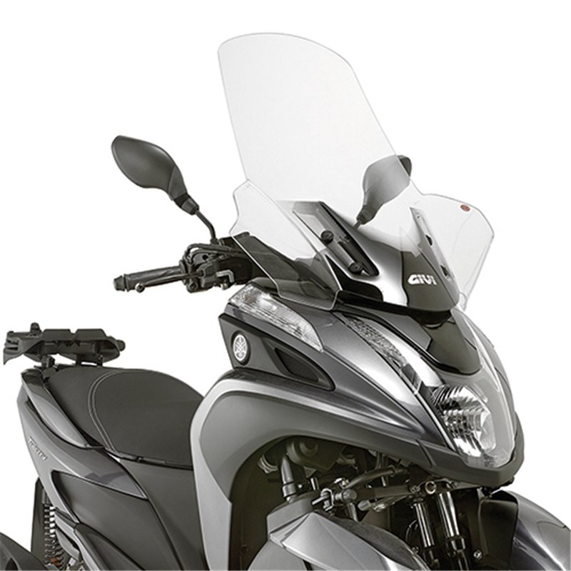 YAMAHA Tricity 125-155 (14 24) CÚPULA GIVI TRANSPARENTE CON SPOILER