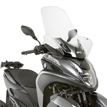 YAMAHA Tricity 125-155 (14 24) CÚPULA GIVI TRANSPARENTE CON SPOILER