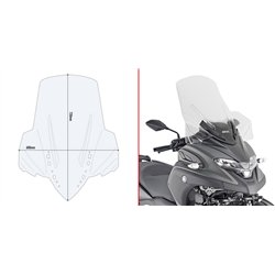 YAMAHA Tricity 300 (20 25) CÚPULA GIVI TRANSPARENTE