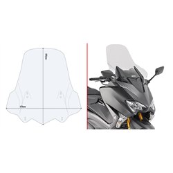 YAMAHA T-MAX 560 (20 21) CÚPULA GIVI TRANSPARENTE CON SPOILER