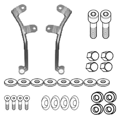 YAMAHA FZ6/FZ6 600 Fazer (04 06) ANCLAJES CÚPULA GIVI