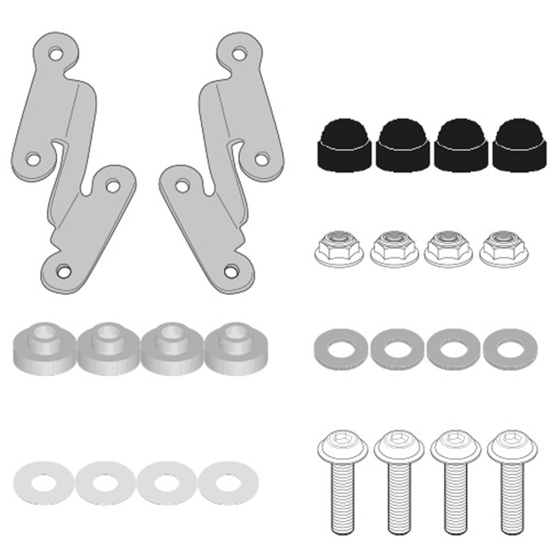 YAMAHA MT-07 (21 24) ANCLAJES CÚPULA GIVI