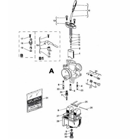 CARBURADOR DELL ORTO VHST 28