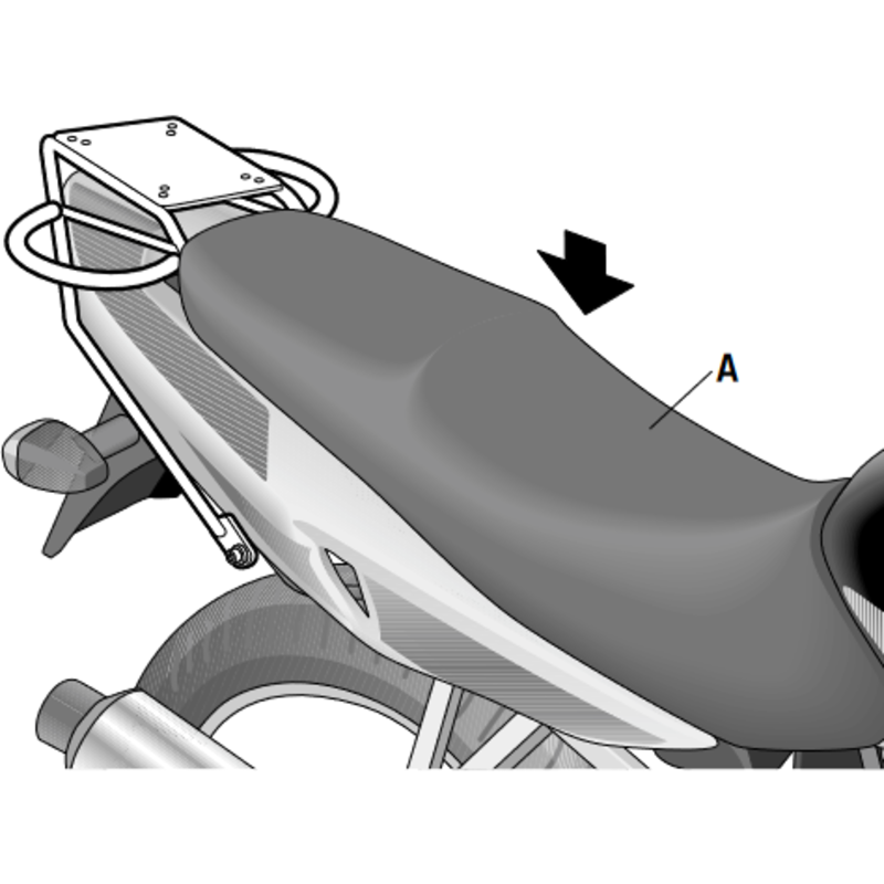 SUZUKI GS500 2001 - 2011 ANCLAJES BAUL SHAD