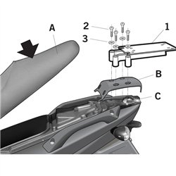 GILERA RUNNER 150 2003 - 2020 ANCLAJES BAUL SHAD