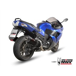 KAWASAKI ZZR 1400 2006 - 2007 OVAL NEGRO CON COPA CARBONO