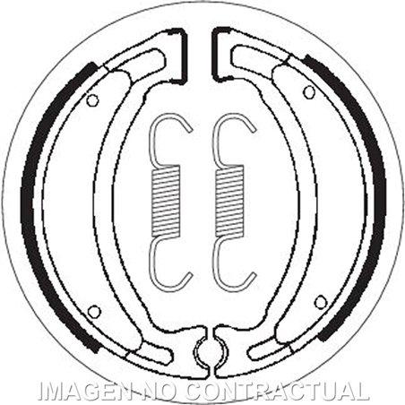 DERBI DXR 200 4T 2004-2006 MORDAZA DE FRENO SBS DEL.