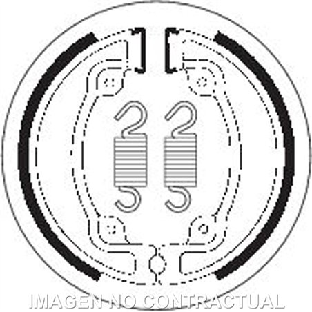 KYMCO AGILITY 50 4T CITY 16 AC CARB E2 2008-2010 MORDAZA DE FRENO SBS TRAS