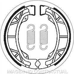 PEUGEOT LUDIX 50 2T TREND 10'' WHEELS AC CARB E2 2004-2007 MORDAZA DE FRENO SBS TRAS