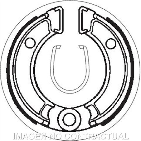 YAMAHA TT-R 50 E 2007-2025 MORDAZA DE FRENO SBS DEL./TRAS