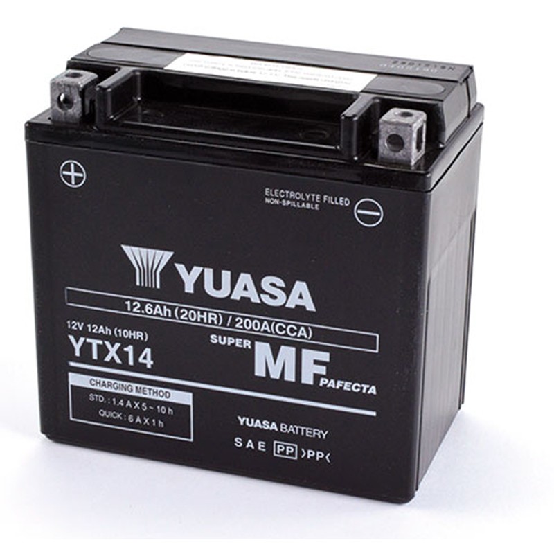 Buell XB12SCG Lightning 1200 2005-2010 Bateria YUASA Precargadas sin Mant. Buell XB12SCG Lightning 1200 2005-2010 Bateria YUASA Precargadas sin Mant.