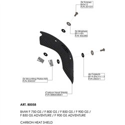 BMW F 900 GS ABS 2024-2026 PROTECTOR DE CALOR