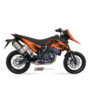 KTM 690 SM 2007 - 2012 SUONO INOX COPA CARBONO MIVV