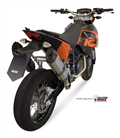 KTM 690 SM 2007 - 2012 SUONO INOX COPA CARBONO MIVV