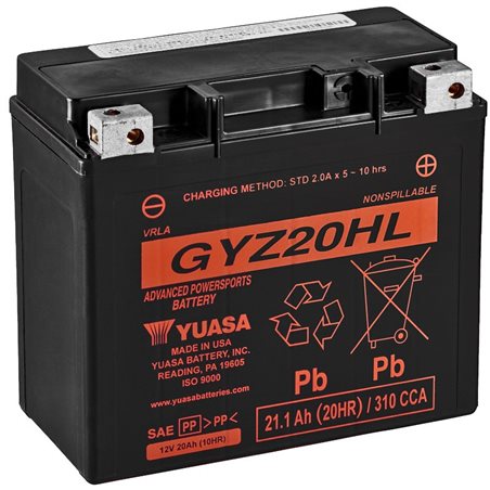 Harley Davidson FXDWG Dyna (NonUs) 1340 1995-1998 Bateria YUASA Alto Rendimiento
