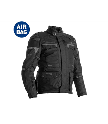 CHAQUETA TEXTIL (HOMBRE) CON AIRBAG RST ADVENTURE-X NEGRO