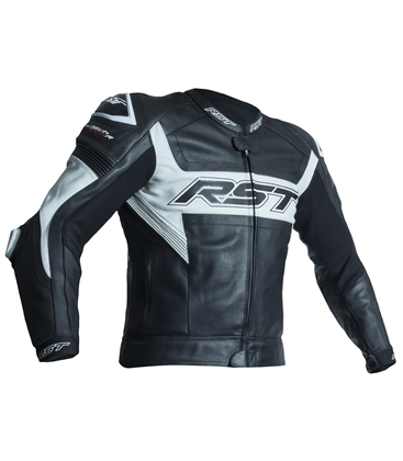 CHAQUETA DE CUERO (HOMBRE) RST TRACTECH EVO-R BLANCO