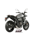 YAMAHA MT-07 (2017 - 2020) SISTEMA DE ESCAPE COMPLETO 2-1 SILENCIADOR CÓNICO 70'S SC PROJECT