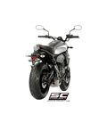 YAMAHA MT-07 (2017 - 2020) SISTEMA DE ESCAPE COMPLETO 2-1 SILENCIADOR CÓNICO 70'S SC PROJECT